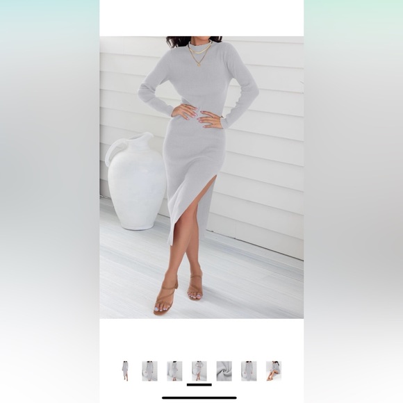 Mock Neck Sweater Dress - Picture 3 of 3